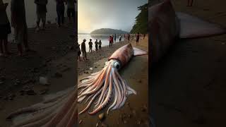 Gigantic squid on the beach shorts natureocean nature [upl. by Shaya256]