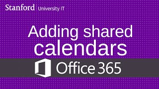 Adding shared calendars in Office 365 [upl. by Neela900]