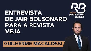 Entrevista do Bolsonaro Guilherme Macalossi comenta sobre falas do expresidente [upl. by Felice228]