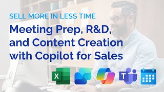 Prepare for Meetings Perform RampD and Create Content with Microsoft Copilot for Sales [upl. by Friedland]