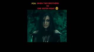 POV THOR AND LOKI VS HELA FIGHT 😎marvel viral ytshorts [upl. by Noremak]