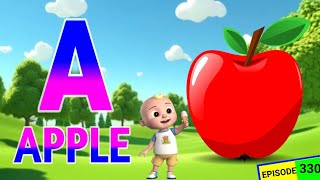 abcd cartoon video  a for appleb for ball  abcd alphabet अ से अनार [upl. by Wolfie]