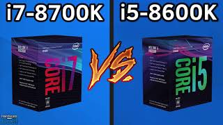 i7 8700K vs i5 8600K  Full Performance Comparison [upl. by Oulman491]