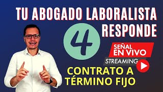 🔴CONTRATO DE TRABAJO A TÉRMINO FIJO  INDEMNIZACIÓN DE CONTRATO DE TRABAJO A TÉRMINO FIJO🔴 [upl. by Thais697]