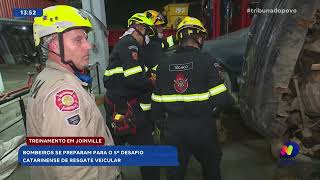 Desafio Catarinense de resgate veicular bombeiros de Joinville em intenso treinamento [upl. by Trainor]