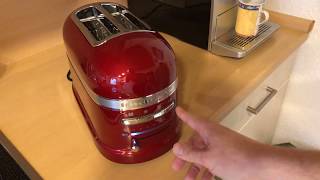 Kitchenaid Toaster 5KMT2204ECA  Haptik und Sound der Bedienelemente AudioFeedback Funktion [upl. by Enahpets]