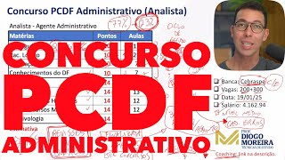 Concurso PCDF Administrativo 2024 análise do edital e dicas de estudo [upl. by Nylacaj]