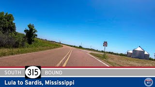 Mississippi Highway 315 Rich to Sardis  Drive Americas Highways 🚙 [upl. by Aufmann]