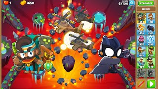 BTD6  Infernal CHIMPS w Geraldo Comanche Commander and Dark Champion [upl. by Inva]