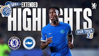 Chelsea 43 Brighton  Extended Highlights  Chelsea FC USA Tour 2023 [upl. by Llabmik383]