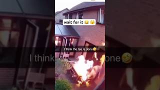 He is so lucky 😮 shorts accident fire [upl. by Heinrik731]