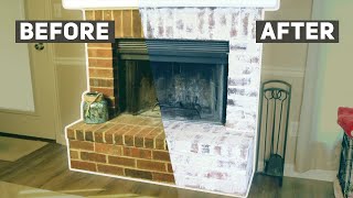 German Schmear brick fireplace Easier than you think [upl. by Natelson]