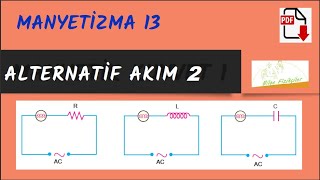 Alternatif Akım 2 Bobin Sığaç ve Lambalı devreler [upl. by Iruj]