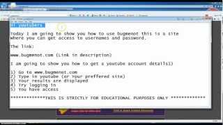 How to use bugmenot for user accounts and passwords [upl. by Nogem]