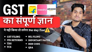 Concepts of GST for Ecommerce sellers  Flipkart Amazon Meesho Sellers GST Filing amp Returns [upl. by Arvo]