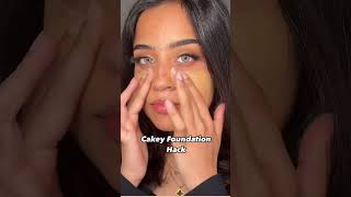 Cakey foundation hackmakeuptips youtubeshorts makeupartist pls like subscribe [upl. by Sherar]