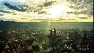 55 Time Lapse City Esslingen am Neckar Medieval Skyline  Zeitraffer Stadt Kirche Sonnenstrahlen 4K [upl. by Asilrak836]