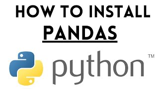 how to install pandas in python  Python tutorial [upl. by Alderman838]