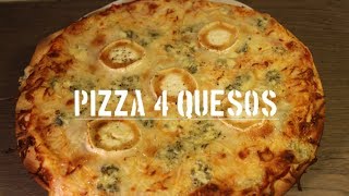 Cómo hacer Pizza 4 quesos  fácil y rápido [upl. by Desiree]