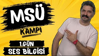 MSÜ KAMPI  1Gün  Ses Bilgisi  PDF  RÜŞTÜ HOCA [upl. by Afihtan]