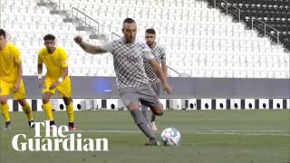 Santi Cazorla produces deft panenka penalty for Al Sadd [upl. by Aisela]