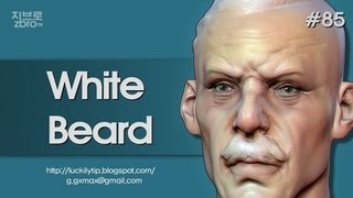 Zbrush Sculpting Polypaint  White Beard [upl. by Yttocs155]