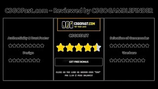 CSGO Gambling Sites Review 1  CSGOFastcom Review  CSGOGAMBLEFINDER [upl. by Lhadnek161]