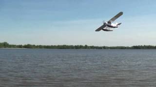 Olibuilt Super Cub Experimental Wag Aero bush plane flying on floats [upl. by Soisinoid]