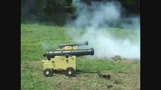 18th Century Naval Artillery 3Pounder Cannon Live Fire [upl. by Abshier649]