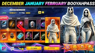 Next January amp February Booyah Pass 🤯🥳 Free Fire New Event  Next Booyah Pass Free Fire [upl. by Pas]