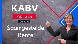 Graad 10  Saamgestelde Rente [upl. by Amalle756]