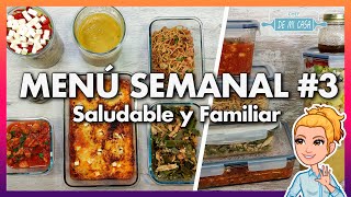 💚 Menú SEMANAL ECONÓMICO y SALUDABLE 3 🕒 Cocina en 2 Horas para Toda la Semana 😋 Meal Prep [upl. by Alekim]