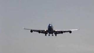 Spectacular low landing KLM 747 St Maarten Maho Beach [upl. by Josh417]