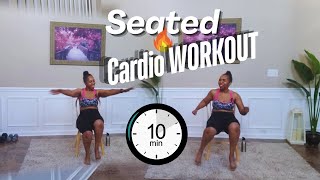 Get FIT in 10 Minutes a Day with This SENIOR Friendly Seated Cardio Workout [upl. by Eilujna]