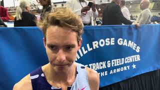 Cooper Teare Shares About Training Setup With Cole Hocker After Millrose Games Wanamaker Mile [upl. by Eniamahs]