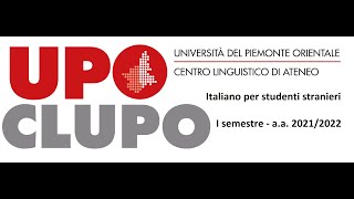 Lezione 1 corso di italiano per studenti stranieri  I semestre [upl. by Assecnirp411]