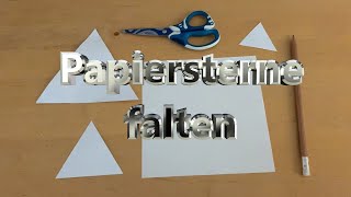 Papiersterne basteln  falten  DIY paper stars  simplecrafts [upl. by Liatnahs243]