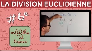 Poser une division euclidienne avec reste  Sixième [upl. by Alegnatal]