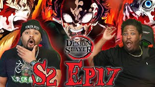 BEST Anime Fight Of The Year Demon slayer season 2 episode 17 reaction [upl. by Torray]