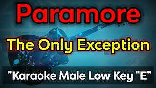 the only exception  paramore karaoke male low key [upl. by Perce386]