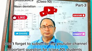 Statistics Mean Deviation Class 10 Birendrathapa [upl. by Ordnagela]