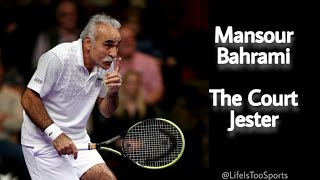 Mansour Bahrami  The court jester  Tennis  Trick shots  Wimbledon [upl. by Barnie]