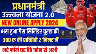 free gas connection online apply 2024  pm ujjwala yojana apply online  pm ujjwala 20 online apply [upl. by Aaronson476]