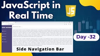 Side navbar html css javascript Side Navigation bar in html css javascriptSide navigation bar html [upl. by Borries]