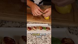 Mastering Scallops Garnish Like a Pro delicious scallops seafood cooking [upl. by Hnil]