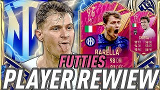 FIFA 22  JE TESTE NICOLO BARELLA amp FREDERICO CHIESA FUTTIES  PLAYER REVIEW [upl. by Wilbur]