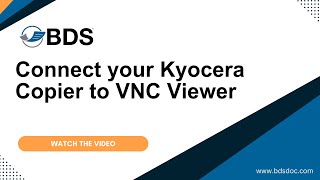 How to use the VNC Viewer on a Kyocera Printer [upl. by Nelyt]