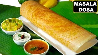 How To Make Crispy MASALA DOSA South Indian Style मसाला डोसा  Breakfast Recipe  CookWithNisha [upl. by Arayc]