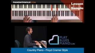 Introduction Country Piano  Floyd Cramer Style [upl. by Shirline]