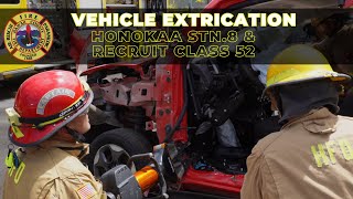 🚒🚨Vehicle Extrication in Honokaa Station 8 amp Recruit Class 52 [upl. by Immat]